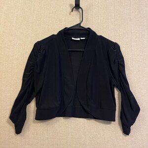 Cato Jacket Women's Small Black Short Sleeves